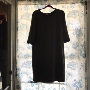 K Jordon Olive Green tee shirt dress